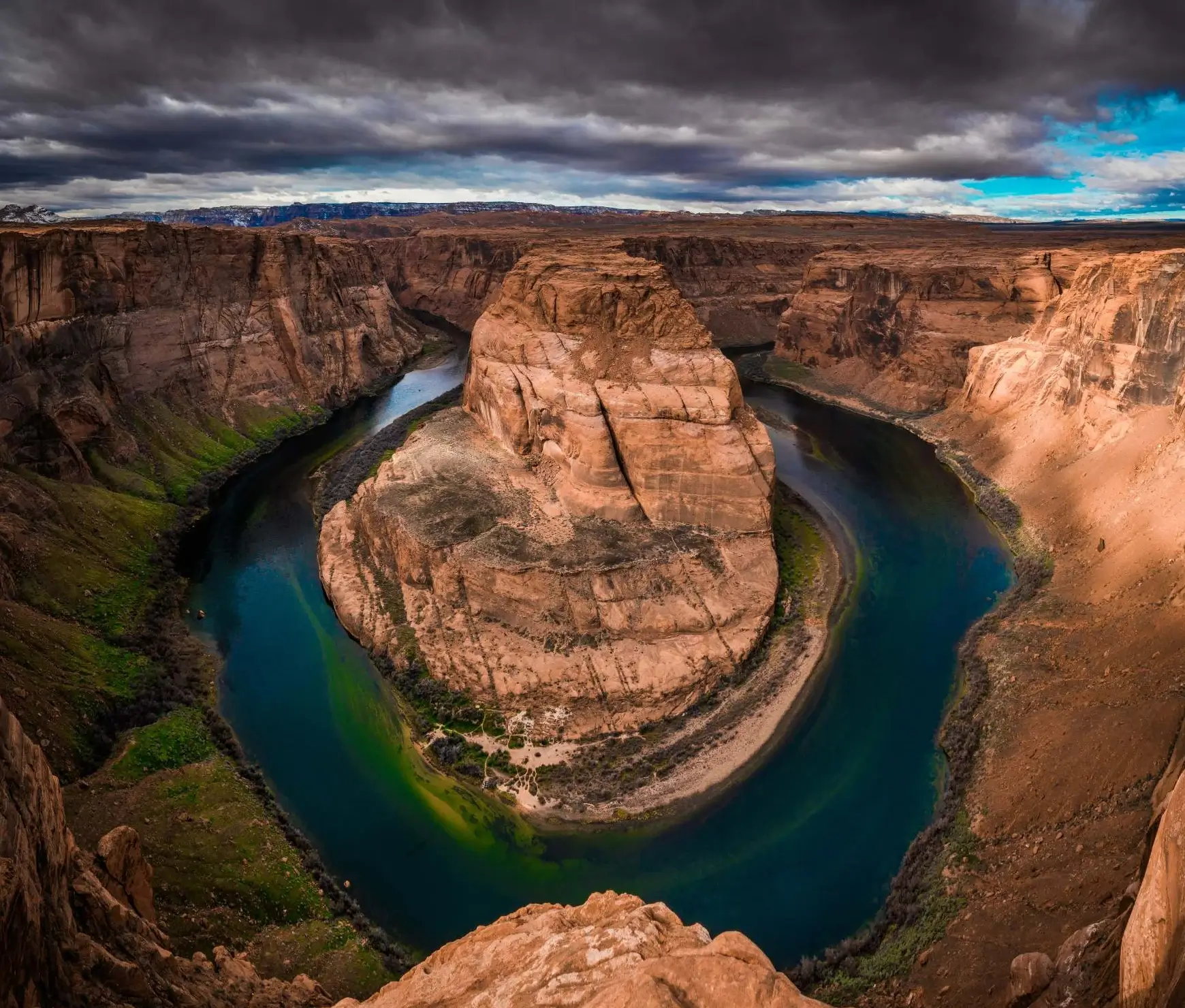 Cloudy skies above Lake Powell, Arizona, USA